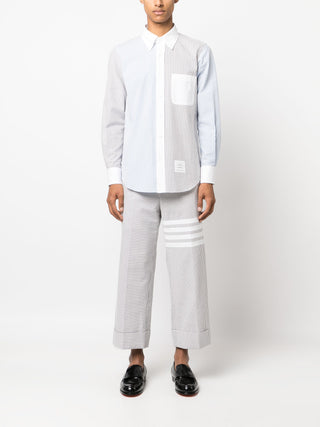 Thom Browne Straight Fit Button Down Long Sleeve Shirt - SHEET-1 - LISBON STORE