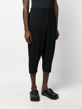 PLEATED TAPERED CROPPED TROUSERS - SHEET-1