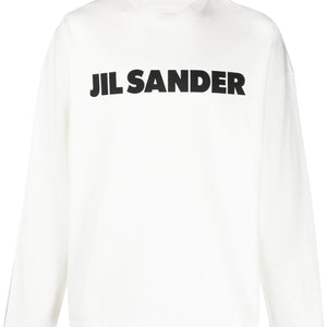 Jil Sander Logo Print Cotton Sweatshirt - SHEET-1 - LISBON STORE