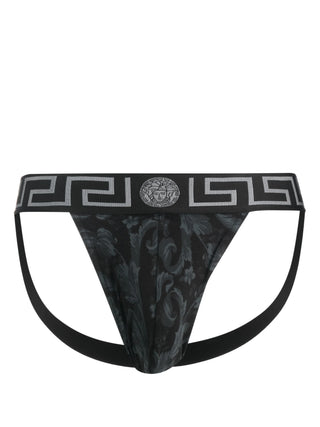 Versace Barrocco Print Cotton Jockstrap | Shop in Lisbon & Online at SHEET-1.com