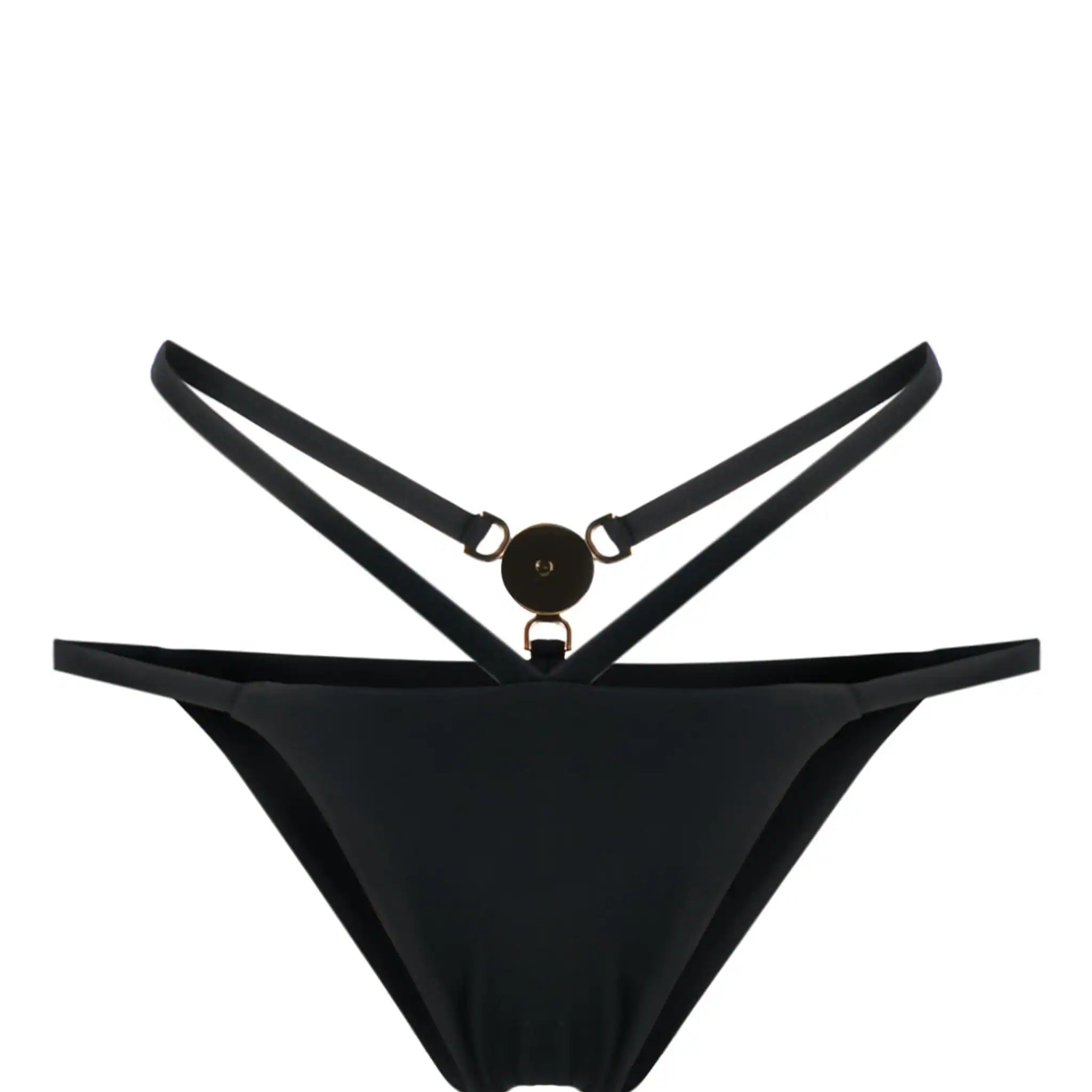 Versace Medusa Plaque Strappy Bikini Bottoms | Shop in Lisbon & Online at SHEET-1.com