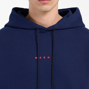 LOGO PRINT COTTON HOODIE