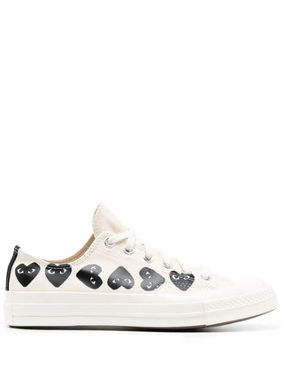 Comme Des Garçons Play X Converse Multi Hearts Print Low Top Sneakers | Shop in Lisbon & Online at SHEET-1.com