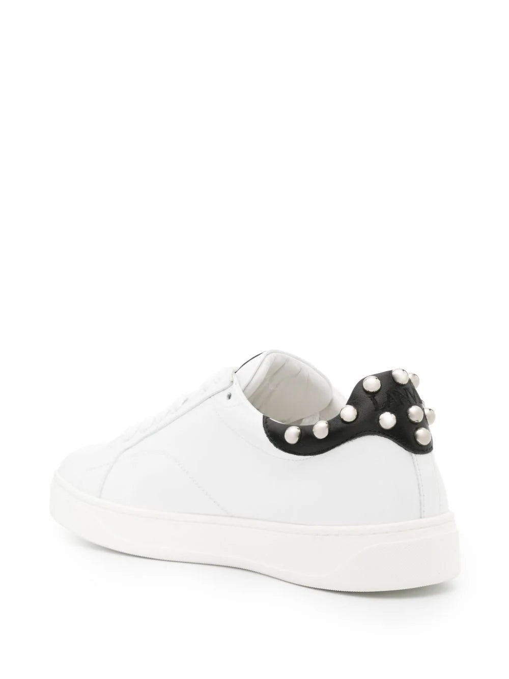 DDBO STUD-EMBELLISHED LEATHER SNEAKERS