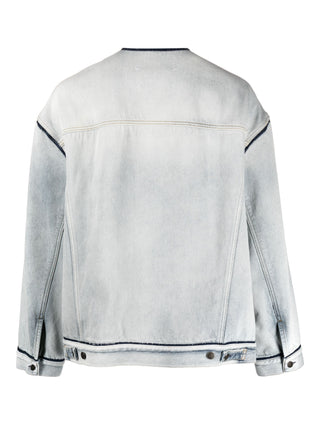 Maison Margiela Four Stitch Frayed Denim Jacket | Shop in Lisbon & Online at SHEET-1.com