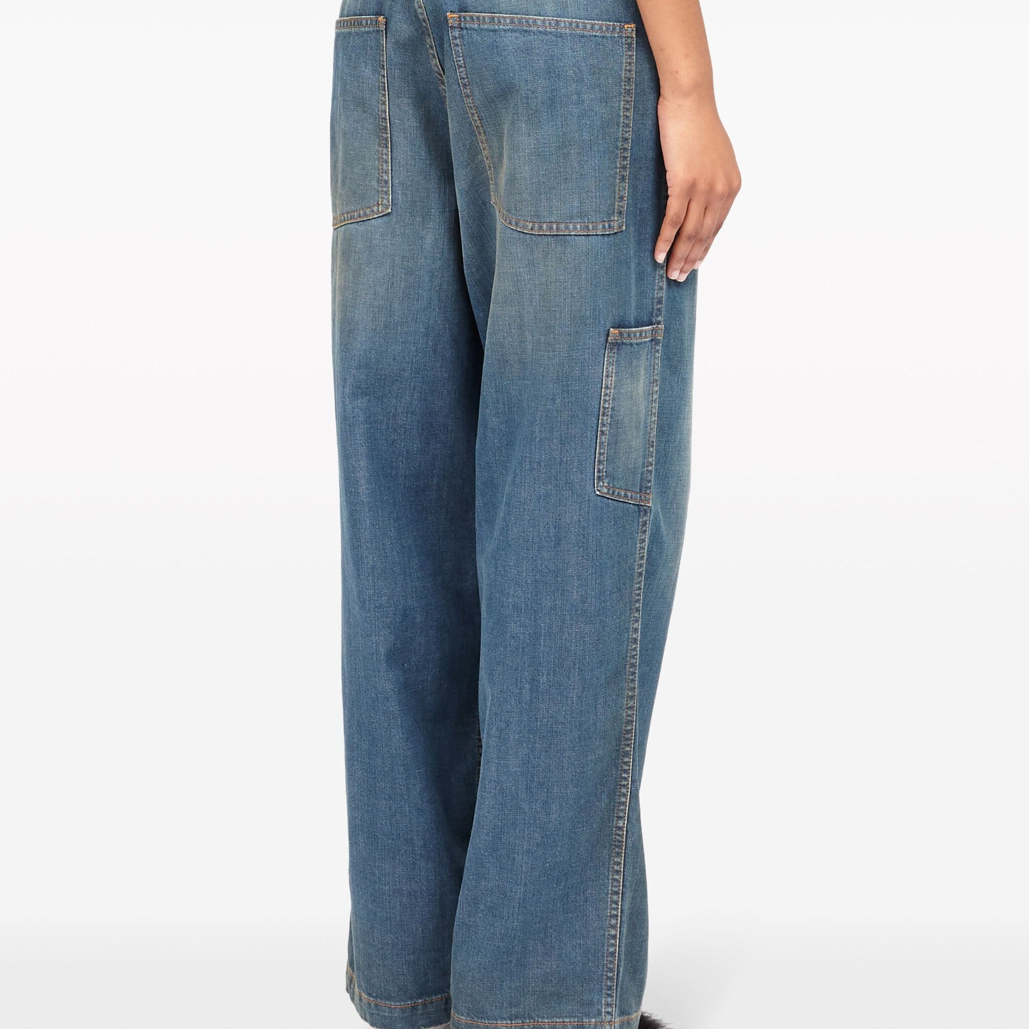 JEANS MIT WEITEM BEIN „AMERICANA“