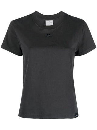 Courreges Women's Charcoal Grey Jersey Top | Shop in Lisbon & Online at SHEET-1.com