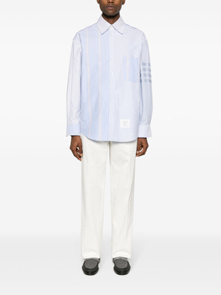 Thom Browne Cotton 4-Bar Oversized Shirt - SHEET-1 - LISBON STORE