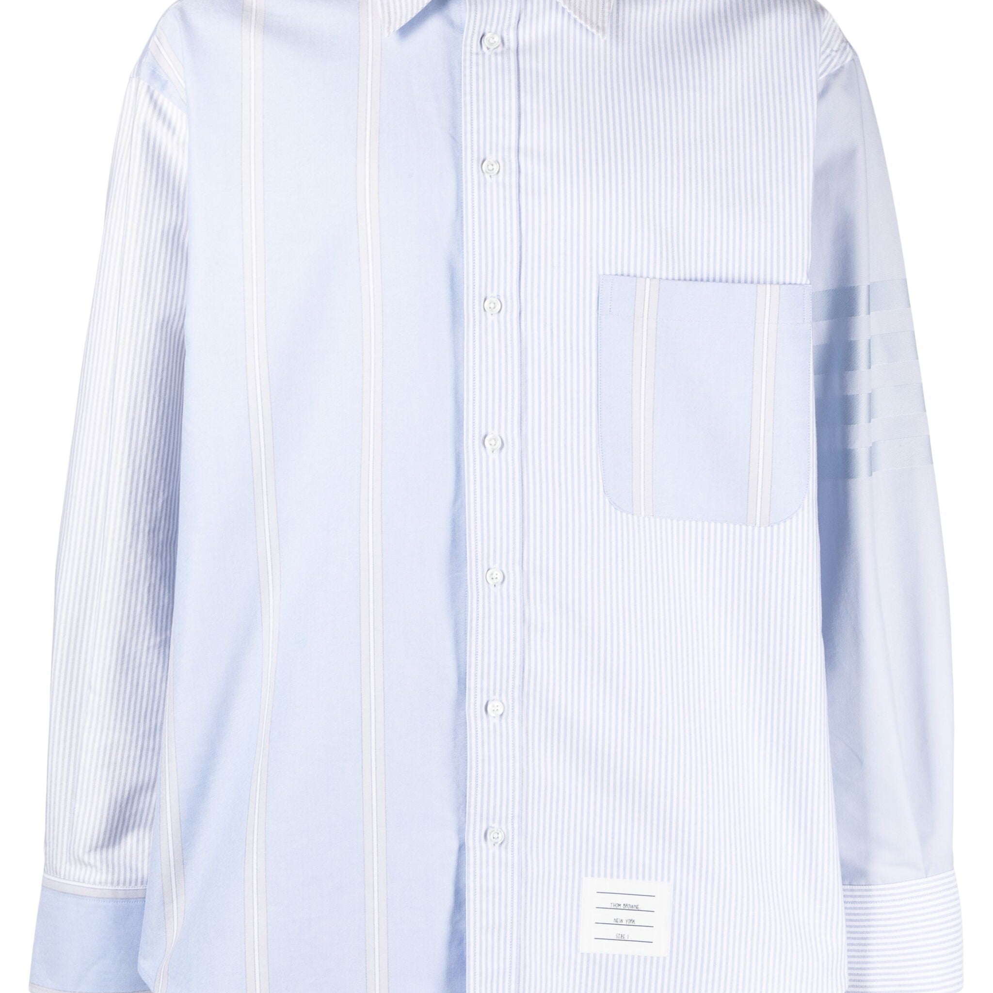 Thom Browne Cotton 4-Bar Oversized Shirt - SHEET-1 - LISBON STORE