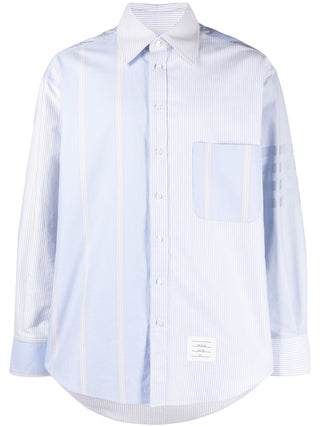 Thom Browne Cotton 4-Bar Oversized Shirt - SHEET-1 - LISBON STORE