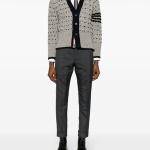 Thom Browne Classic 4-Bar Cable Cardigan - SHEET-1 - LISBON STORE