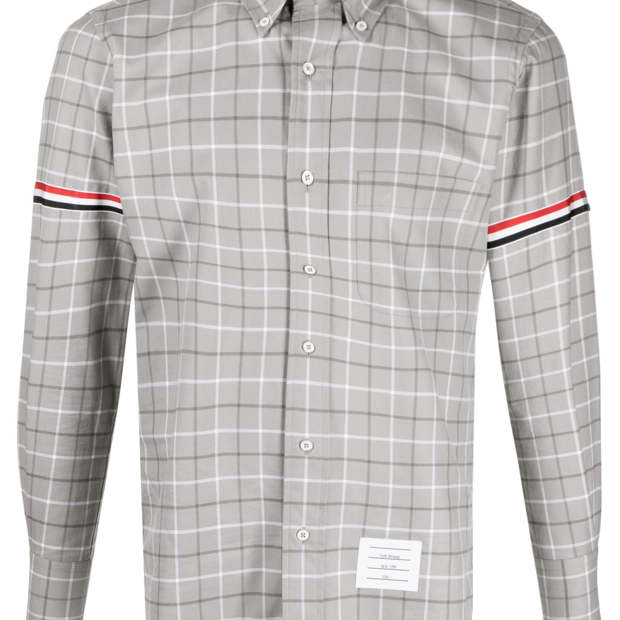 Thom Browne Check Cotton Flannel Armband Shirt - SHEET-1 - LISBON STORE