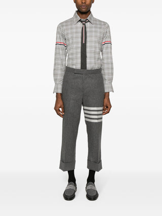 Thom Browne Check Cotton Flannel Armband Shirt - SHEET-1 - LISBON STORE