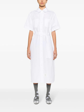 Thom Browne Cotton Midi Shirt Dress | Shop in Lisbon & Online at SHEET-1.com