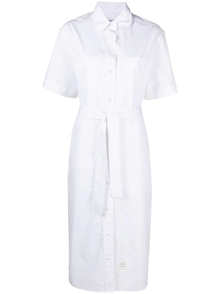 Thom Browne Cotton Midi Shirt Dress | Shop in Lisbon & Online at SHEET-1.com