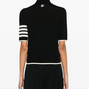 STRIPE-DETAILING SHORT-SLEEVE JUMPER