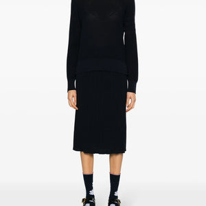 Thom Browne Plissé Virgin Wool Midi Skirt | Shop in Lisbon & Online at SHEET-1.com