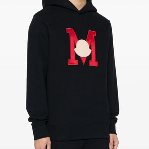 EMBROIDERED-LOGO COTTON HOODIE