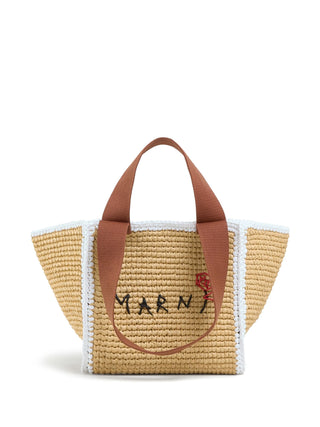 Marni Logo Embroidered Woven Tote Bag | Shop in Lisbon & Online at SHEET-1.com