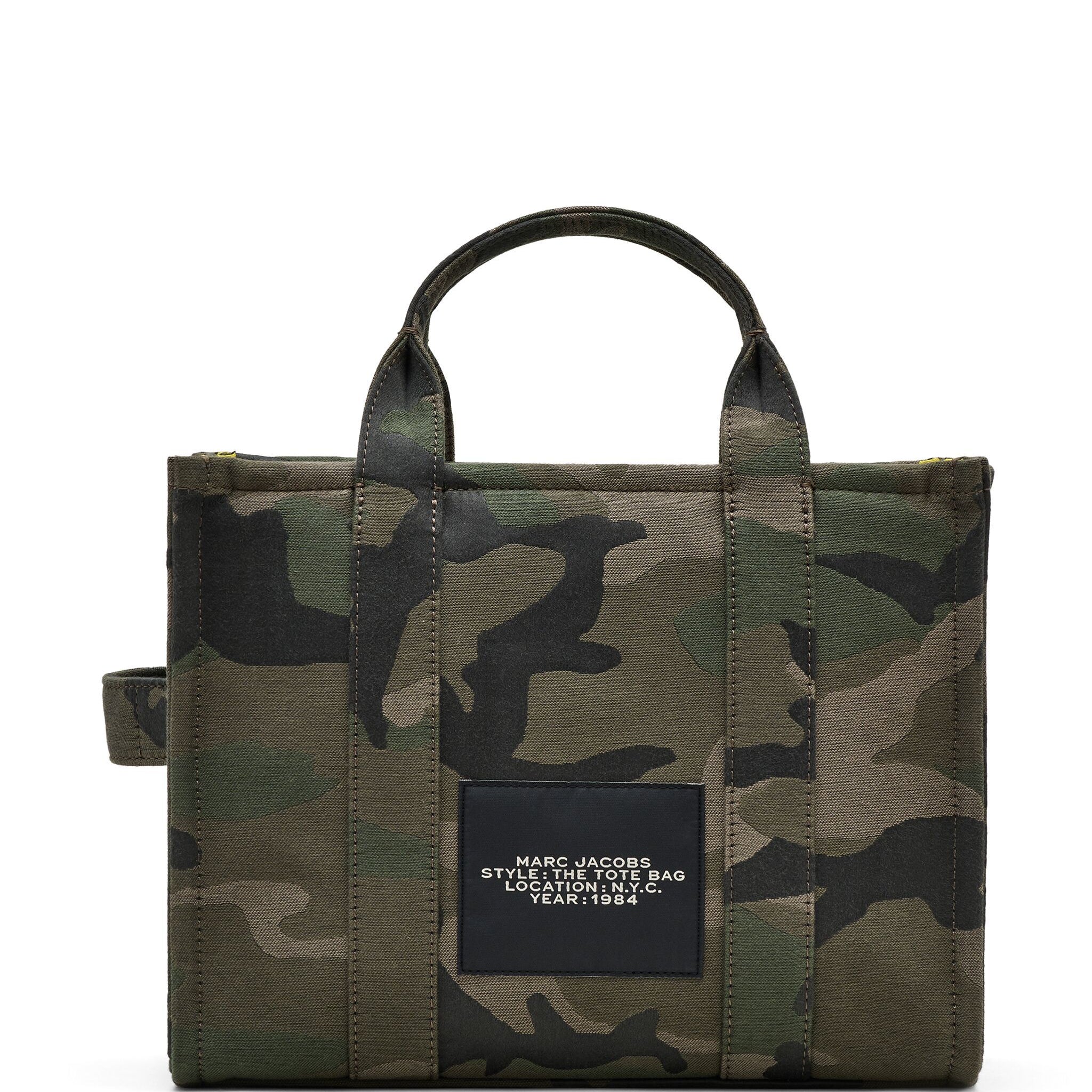 THE CAMO JACQUARD MEDIUM TOTE BAG