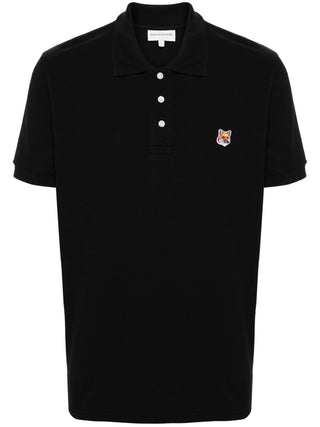 Maison Kitsune Fox Patch Piqué Polo Shirt | Shop in Lisbon & Online at SHEET-1.com