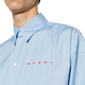 LOGO-PRINT COTTON SHIRT