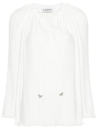 Lanvin Gathered Plissé Blouse | Shop in Lisbon & Online at SHEET-1.com