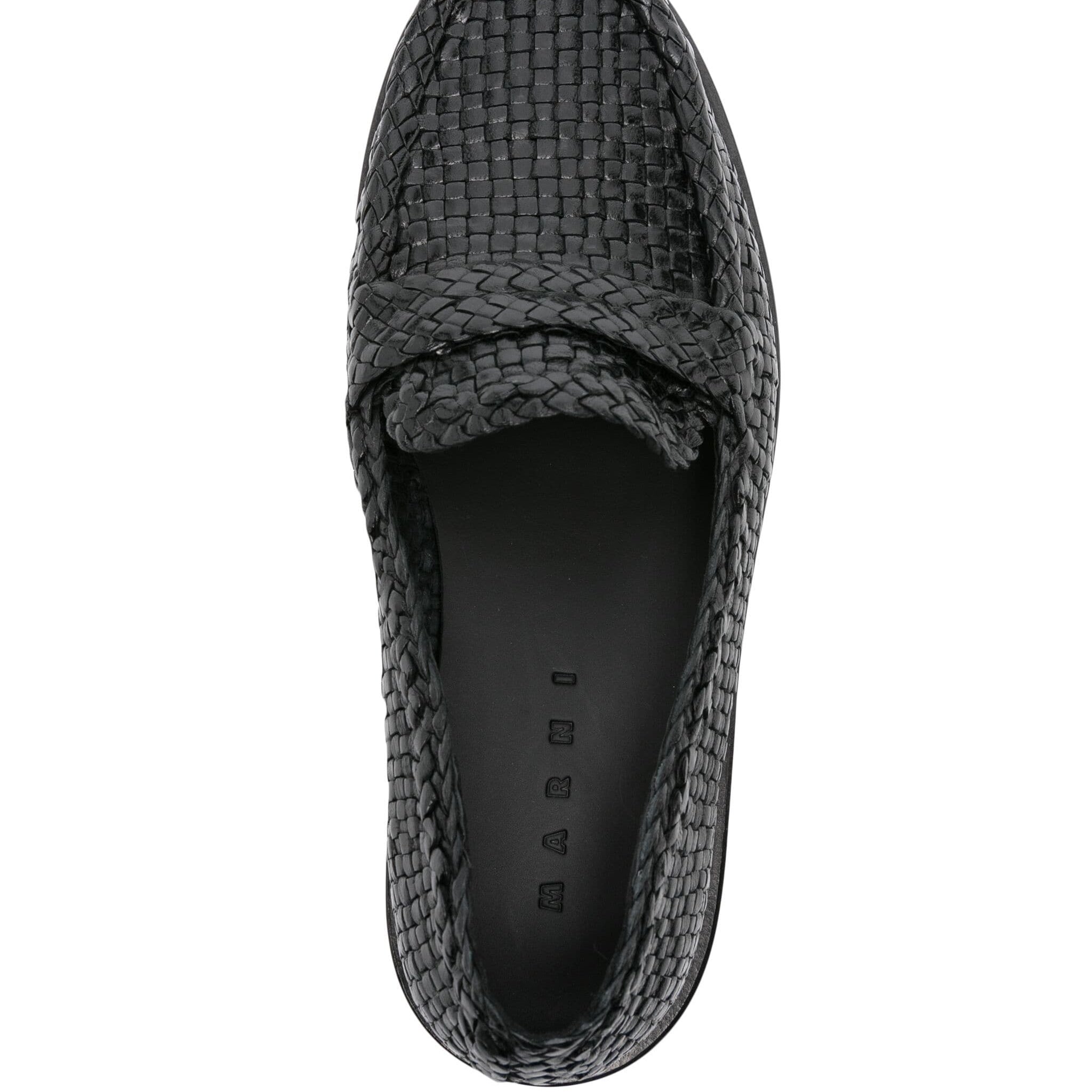 BAMBI WOVEN LEATHER LOAFERS