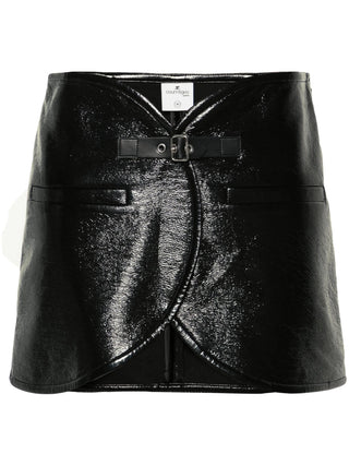 Courreges Ellipse Vinyl Mini Skirt | Shop in Lisbon & Online at SHEET-1.com