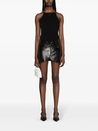 Courreges Ellipse Vinyl Mini Skirt | Shop in Lisbon & Online at SHEET-1.com