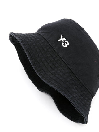 Y-3 Embroidered Logo Cotton Bucket Hat | Shop in Lisbon & Online at SHEET-1.com