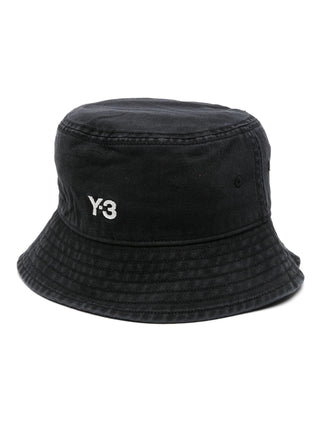 Y-3 Embroidered Logo Cotton Bucket Hat | Shop in Lisbon & Online at SHEET-1.com