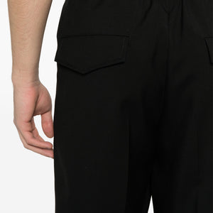 lightweight Wool Gabardine Tapered Trousers