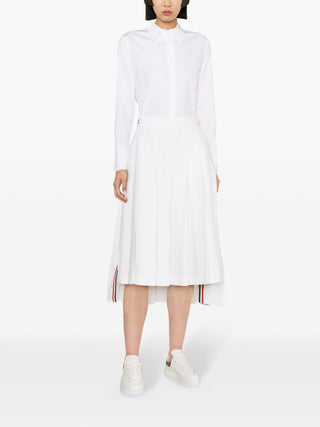 Thom Browne 4-Bar Cotton Shirt Dress - SHEET-1 - LISBON STORE