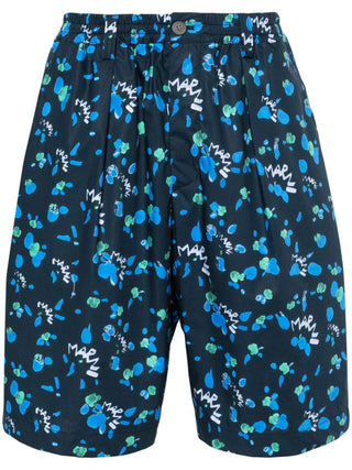 Marni Dripping Abstract Print Deck Shorts | Shop in Lisbon & Online at SHEET-1.com