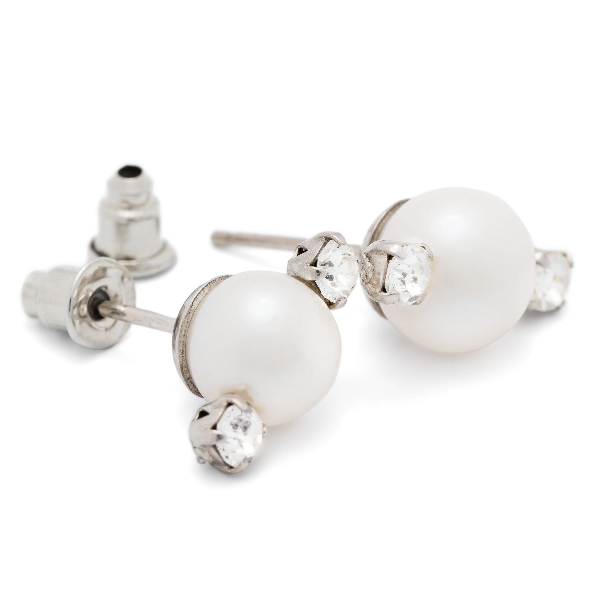 Simone Rocha Mini Pearl & Double Crystal Earring | Shop in Lisbon & Online at SHEET-1.com