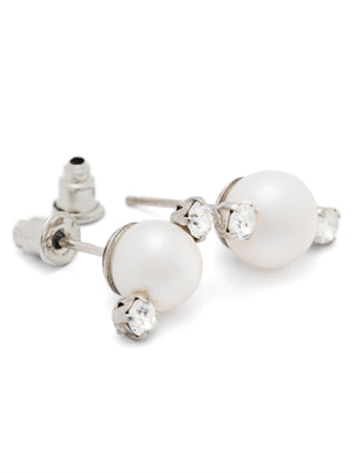 Simone Rocha Mini Pearl & Double Crystal Earring | Shop in Lisbon & Online at SHEET-1.com