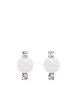 Simone Rocha Mini Pearl & Double Crystal Earring | Shop in Lisbon & Online at SHEET-1.com