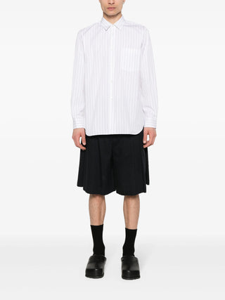 Comme Des Garçons Striped Long Sleeve Cotton Shirt | Shop in Lisbon & Online at SHEET-1.com