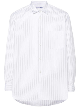 Comme Des Garçons Striped Long Sleeve Cotton Shirt | Shop in Lisbon & Online at SHEET-1.com