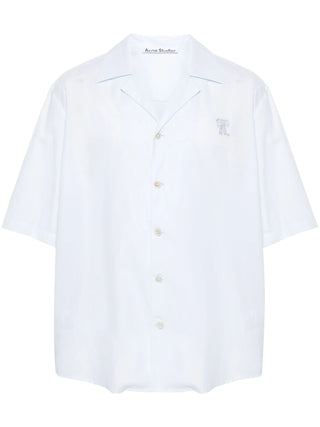 Acne Studios Logo Embroidered Cotton Shirt | Shop in Lisbon & Online at SHEET-1.com