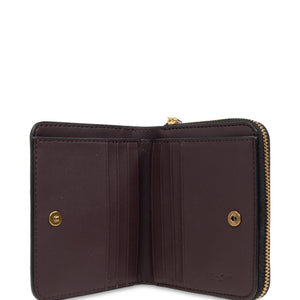 Billfold pebbled leather wallet