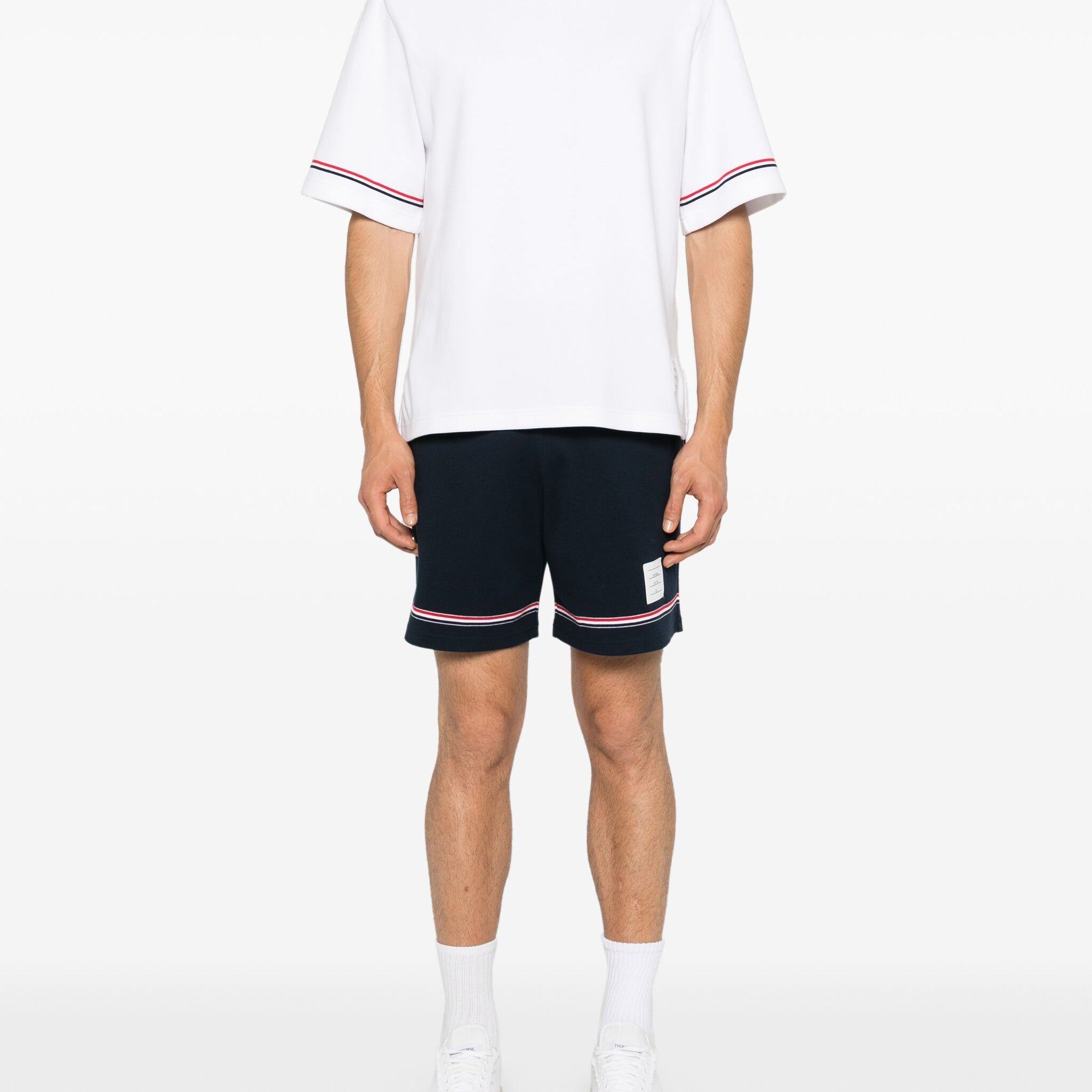 Thom Browne Cotton Rugby Short Sleeve Tee - SHEET-1 - LISBON STORE