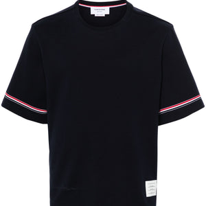 Thom Browne Cotton Rugby Short Sleeve Tee - SHEET-1 - LISBON STORE