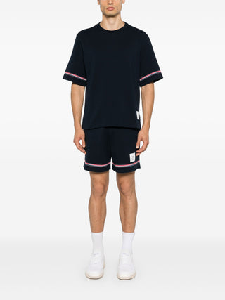 Thom Browne Cotton Rugby Short Sleeve Tee - SHEET-1 - LISBON STORE