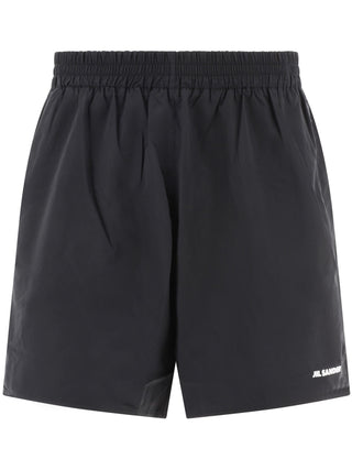 Jil Sander Elasticated Waist logo Print Shorts - SHEET-1 - LISBON STORE