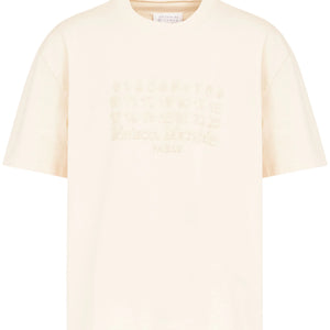 Maison Margiela Numbers Embroidered Cotton T-Shirt | Shop in Lisbon & Online at SHEET-1.com