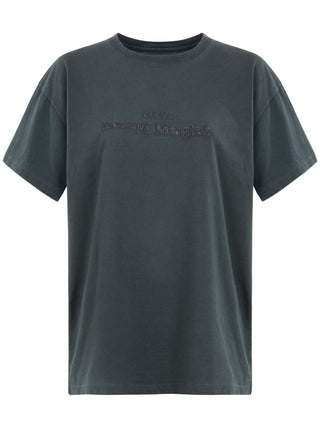 Maison Margiela Logo Embroidered Cotton T-Shirt | Shop in Lisbon & Online at SHEET-1.com