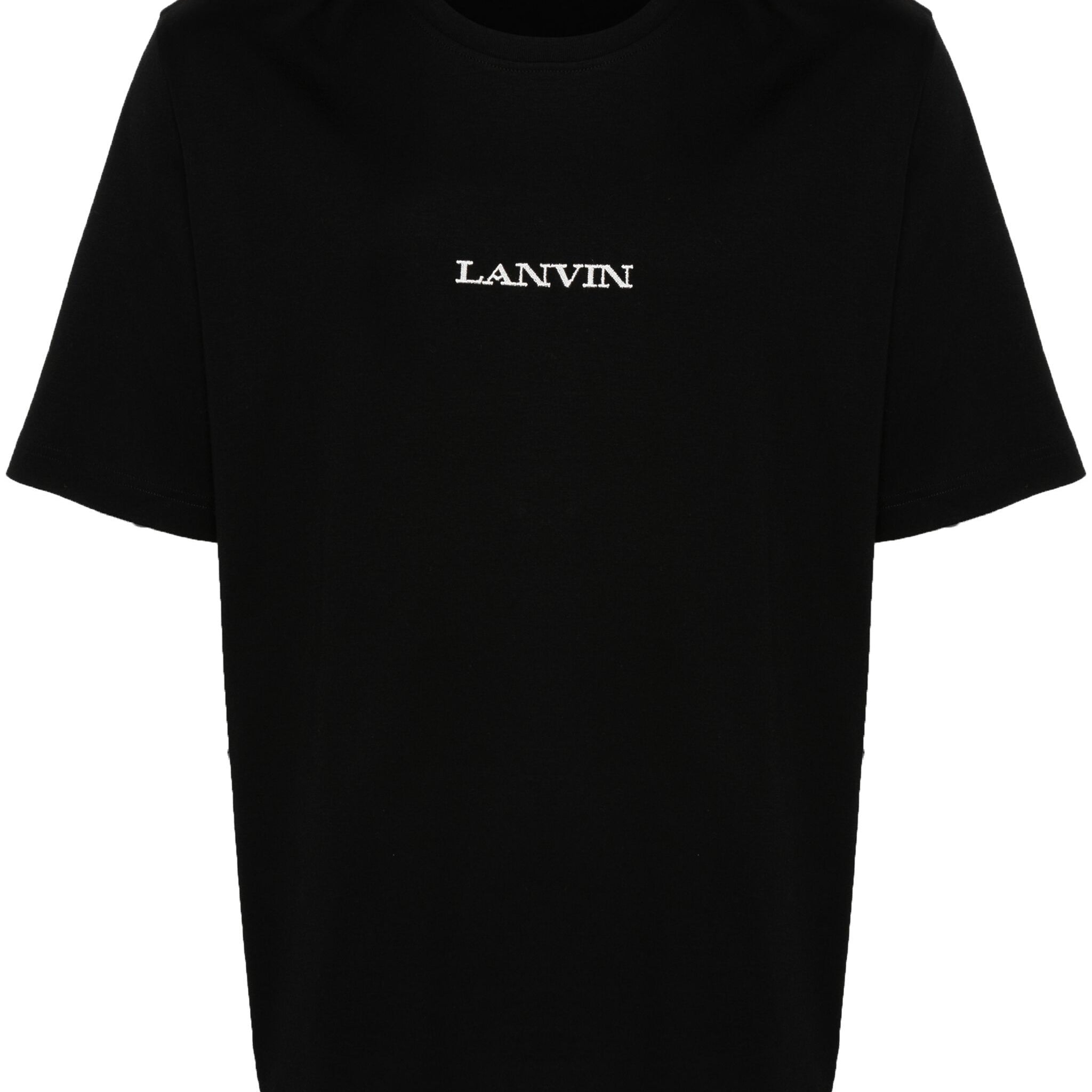 Lanvin Logo Embroidered Cotton T-Shirt | Shop in Lisbon & Online at SHEET-1.com