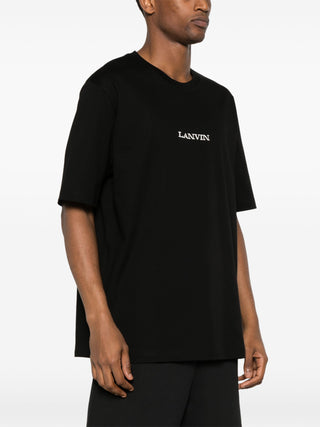 Lanvin Logo Embroidered Cotton T-Shirt | Shop in Lisbon & Online at SHEET-1.com